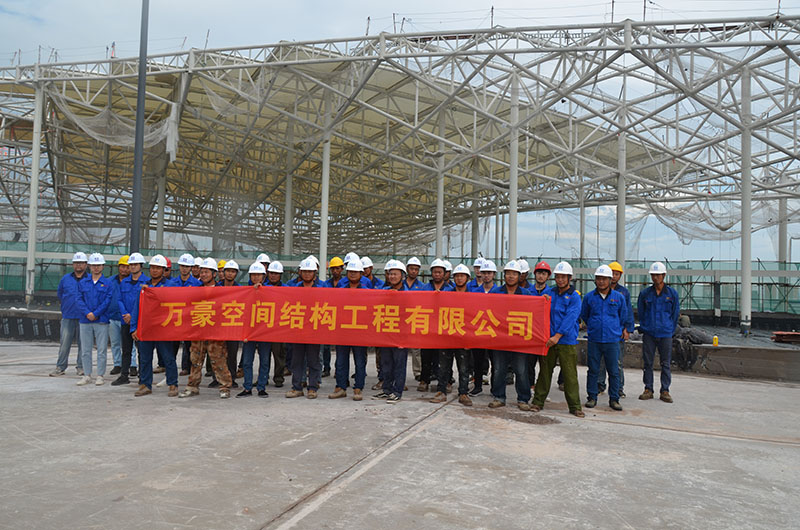 萬豪空間結構員工到杭州亞運會棒（壘）球體育文化中心膜結構項目學習交流