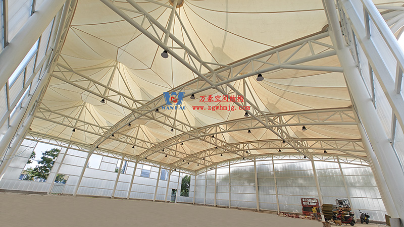 溫州惠民路西側綠地球場鋼膜結構工程完工 溫州惠民路西側綠地球場鋼膜結構工程完工