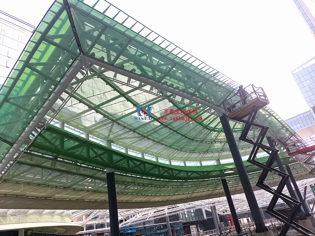 高效協作|勇于擔當—杭州博多森谷ETFE氣枕連廊天幕項目最新施工進展 高效協作|勇于擔當—杭州博多森谷ETFE氣枕連廊天幕項目最新施工進展