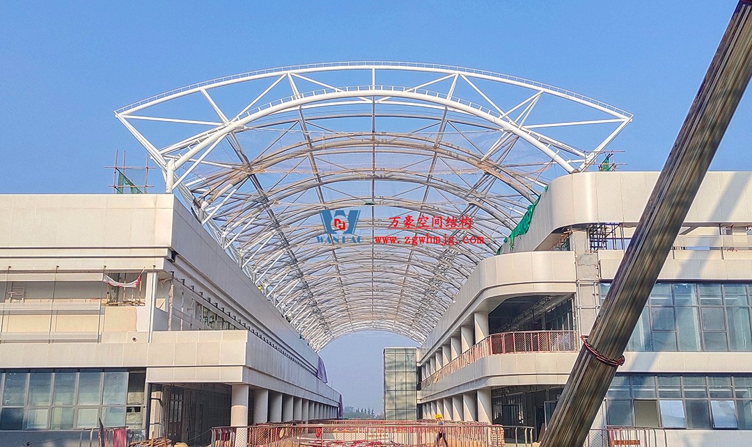 工程進度全速推進，PTFE膜材張拉在即！