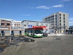 安陽市北廠街、彰德路公交充電樁雨棚膜結構接近尾聲
