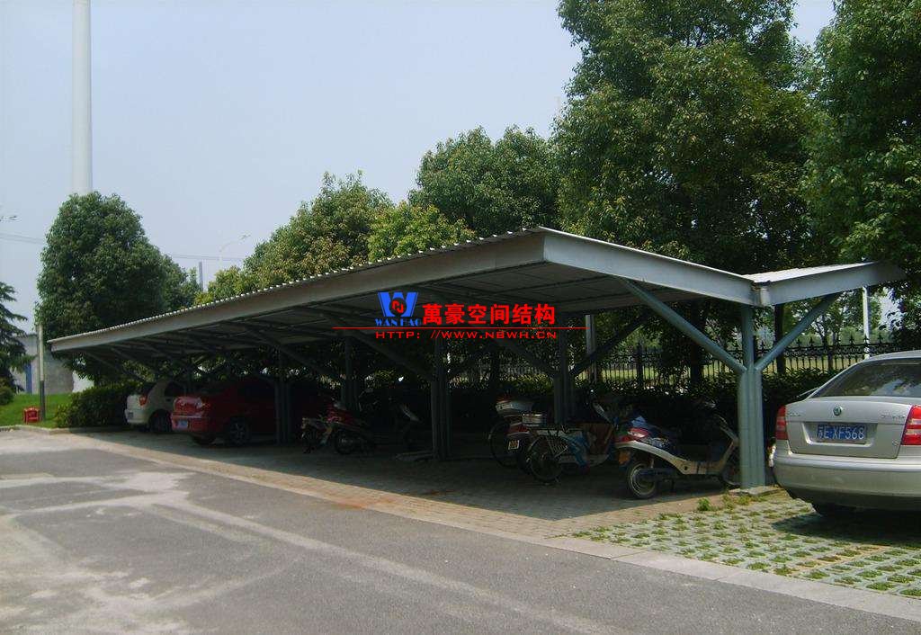 鋼結構彩鋼瓦雨棚